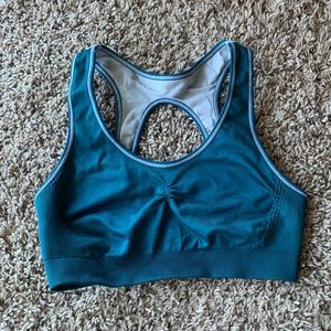 Reversible aerie sports bra - teal/lght blue Small